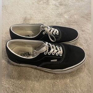 Black vans worn less than 5 times